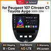 Junsun AI Android 13 Wireless CarPlay autoradio per Peugeot 107 Toyota Aygo Citroen C1 2005-2014 Multimedia GPS 4G DSP RDS - V1C (1GB-32GB)