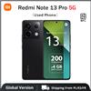 Xiaomi Telefono usato Redmi Note 13 Pro 5g Nfc Versione globale 12Gb+512Gb Smartphone nero (eccellente condizione) - Black(Used Phone)