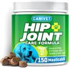 CANIVET Hip + Joint Cani Articolazioni | 150 x Masticabili | con Cozza Verde, Glucosamina, Condroitina, Olio Canapa, MSM, Acido Ialuronico, Manganese | Integratore Articolazioni Cane Gusto Pollo