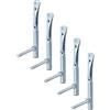 Alberts 855970 Supporto per Cerchioni, Argento