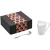 Alessi Tea MMI24CUSET - Set Composto da Mug e Cucchiaino, in Bone China e Acciaio Inossidabile 18/10, Multicolore