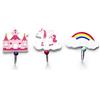 Mousehouse Gifts Mousehouse - set di 3 appendiabiti da parete in legno per bambini - unicorno