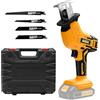 Aoikoy Sega a Gattuccio Compatibile con Dewalt 21V, Seghetto Elettrico Senza Filo con 4 Lame, Velocità Regolabile 0-2500 RPM per Taglio di Legno/Metallo/PVC (Senza Batteria)