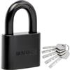 Maudex PBK50 Lucchetto Antiscasso Alta Sicurezza - Serratura per Cancello Esterno e Lucchetti 50mm con 5 Chiave - Acciaio e Lega di Boro per Catena e Garage - Ideale per Armadietto e Palestra e Catena