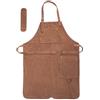 Angus Stoke Grembiule in Pelle Premium Henry - Barbecue in Pelle Pieno Fiore - Vintage One-Cut - BBQ & Cucina (OneSize, Marrone)