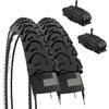 Ecovelo' 2 Copertoni 14 x 1.75 + Camere America | Pneumatici 47-254 Tassellati Gomme per Mountain Bike Bambino