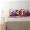 Bassetti, Completo Letto Matrimoniale, Collezione Garden Flowers, 100% Cotone, Blue Moon con Fiori