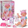 BABY born Emma - Bambola alta 43 cm - 10 funzioni con accessori e tutina - Funziona completamente senza batterie - Adatto per bambini a partire dai 3 anni di età