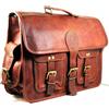 Fatto a mano Borsa messenger per laptop in pelle fatta a mano marrone valigetta borsa vint...