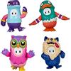 Fall Guys: Ultimate Knockout - Mini figure da collezione ufficiali, 4 cm, Animal Squad, confezione da 4 con T-Rex, Huff Puff, Mallard e Twit