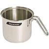 Barazzoni Bollilatte ø12 cm, Made in Italy, Capacità 0,9 lt, Acciaio Inox 18/10, Induzione+Gas. Triplo fondo. PFAS free. Linea Bonita
