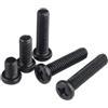 SEIDER Vite a croce a testa tonda nera M2 M2.5 M3 M4 Viti elettroniche a testa cilindrica da incasso di piccole dimensioni DIN7985 GB818(10mm,M 3.5 x 50pcs)