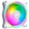 Cooler Master MasterFan MF120 Halo White Edition ARGB - RGB Indirizzabili a Doppio Anello, Protezione Sensore Inceppo e Telaio Riduzione Vibrazioni - 120mm Bianco, per Computer desktop