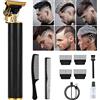 LOPHE Tagliacapelli Professionale Cordless, T-Blade Hair Trimmer Uomo Kit Con 4 Pettini e 3 Pettini Guida, USB Ricaricabile per Uso Domestico, Barbiere, #Nero