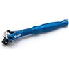 TITAN 11316 1/4 Drive x 4 90 denti testa girevole Micro cricchetto - Blu