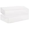 Whitmor - Set di 2 scatole per bagagliaio trasparenti