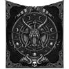 Nemesis Now Baphomet - Coperta per Capra sabbatica, 160 cm, Colore: Nero