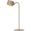 LUCIDE JOLAN - Lampada da scrivania ricaricabile - batteria/batteria - LED Dim to warm - 1 x 3,5 W 2700 K/5700 K - tortora