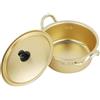 Cyrank Pentola Coreana, Pentola Ramen Oro Pentola Ramyun Coreana Pentola Calda Tradizionale In Lega Di Alluminio Con Manico Per Zuppa Di Pasta(16 cm)