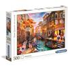 Clementoni Gadget - Clementoni: Puzzle 500 Pz - High Quality Collection - Sunset Over Venic