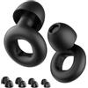 NEUTYPECHIC Tappi Orecchie Dormire Silicone, Tappi per Orecchie Antirumore Riutilizzabili per Dormire, Concentrarsi, Viaggiare, Con 8 Gommini di Taglie XS/S/M/L, SNR 30 dB