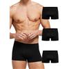 Pompea 3 Pezzi Boxer Uomo in Morbida Microfibra, Mutande Uomo Senza Cuciture Elasticizzate