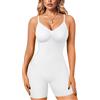 Gotoly Body Contenitivo Donna Shapewear Bodysuit Pancia Piatta Guaina Modellante Pancera Contenitiva Intimo Snellente Body Shaper Senza Cuciture (Bianco, XS-S)