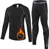 Leeboom Intimo Termico Bambini Traspirante Maglia Termica Bambino Asciugatura Rapida Intimo Funzionale Set da Bambina e Bambino per Running, Sport Invernali