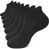 CLOSEMATE 7 Paia Calzini Sportivi Uomo Donna Corti in Cotone con Spugna Traspiranti per Corsa Crossfit 7Nero 43-46