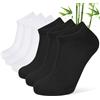 CLOSEMATE 6 Paia Calzini Bamboo Uomo Calze Corte di Spugna alla Caviglia Morbidi e Traspiranti 39-42 43-46 3Nere3Bianche L