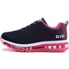 frysen Uomo Donna Air Scarpe da Ginnastica Corsa Sportive Fitness Running Sneakers Basse Interior Casual all'Aperto Black White 36