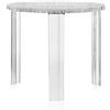 Kartell T-Table Tavolino, PMMA Trasparente o colorato in Massa, Cristallo, Alto - H. 44 cm