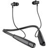 LAMA Cuffie sportive Bluetooth 5.4, 80 ore, tempo di riproduzione senza fili, per la cancellazione del rumore, cuffie sportive, con indicatore LED, modalità di gioco, archetto per il collo, per