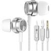 Yatloml Auricolari con filo, Cuffie In Ear con Microfono e Controllo del, Isolamento del Rumore, Alta Qualità del Suono Cuffiette, Auricolari per iPhone, Samsung Galaxy, Tablet e Dispositivi da 3,5 mm…