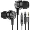 Yatloml Auricolari con filo, Cuffie In Ear con Microfono e Controllo del, Isolamento del Rumore, Alta Qualità del Suono Cuffiette, Auricolari per iPhone, Samsung Galaxy, Tablet e Dispositivi da 3,5 mm