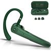 Atheewon Auricolare Bluetooth Singolo con CVC8.0 e ENC Doppio Microfono V5.4 Auricolari Bluetooth con 25 Ore Di conversazione, 180 Ore di Standby, Cuffie con Gancio Girevole per Guida/Lavoro/Ufficio, Verde