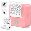 Lovcoyo Etichettatrice, Mini Stampante Etichette Adesive, per Smartphone, Etichette Adesive Scuola Mini Stampante Termica Etichettatrice Adesive Personalizzate Bluetooth per iOS Android uso in casa