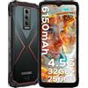 DOOGEE Blade10 Pro Energy Rugged Smartphone, 90Hz 6.56" 32GB+256GB/2TB TF, Octa Core telefono rugged, 6150mAh Telefono Indistruttibile, 4.5G Dual SIM/Widevine L1/50MP/NFC/Face ID/OTG/GPS/IP68/IP69K