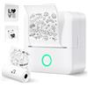 Lovcoyo Etichettatrice, Mini Stampante Etichette Adesive, per Smartphone, Etichette Adesive Scuola Mini Stampante Termica Etichettatrice Adesive Personalizzate Bluetooth per iOS Android uso in casa