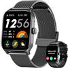 Doomixs Orologio Smartwatch Donna Fitness Watch: Orologi con Chiamate Pressione Sanguigna Contapassi Impermeabile Polso Sport Tracker Bluetooth Calorie Messaggi 1,83" Quadrato Touch per Android iOS Telefono