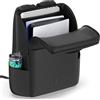 Rysker Zaino per Console PS5/Slim/Pro, Custodia PS5 con Protezione Completa per PS5, Borsa PS5 di Grande Capacità per Doppio Controller, PS Portal, Laptop, Zaino PS5 con 3 Tasche per Cavi, Nero