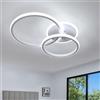 Comely Plafoniera LED Soffitto, 42 W 4700 LM Lampada da Soffitto Moderna, Bianco Rotondo Lampadario LED Soffitto per Soggiorno Camera da Letto Cucina Sala da Pranzo, Bianco Freddo 6500 K
