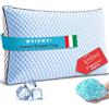 WVIOWVI Cuscini Letto 40x60 cm, Cuscino Memory Foam, Cuscino Cervicale e Ortopedico, Guanciale Letto Anti Acaro e Anallergico, Doppio Rivestimento con Cerniera, Adattivo Termoregolato