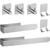 AIKER Porta Asciugamani Bagno,Set di Accessori, Adesivo 7PCS,Acciaio Inossidabile 304 Ispessito di Alta Qualità Per Mobili o arredo a Parete
