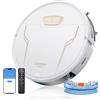 Laresar Clean Aspirapolvere Robot Evol 3S, Robot Aspirapolvere Lavatore 4000Pa con Boost Auto per Tappeto, Ultra Sottile e Silenzioso, Peli di Animali, 3 in 1, Multi-superficie