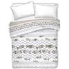 PENSIERI DELICATI Copriletto Matrimoniale 260 x 280 cm, 100% Cotone Pique, Ideale Come Arredo, Coperta Salva Letto 2 Piazze, Fantasia Pesciolino Beige, 100% Made in Italy