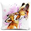HUASHUZI federe cuscini divano 40 x 40 cm volpe mamma regalo donna compleanno festa della mamma regali gadget copricuscini divano cuscino decorativi soggiorno camera da letto accessori