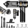 mtchavno Aspirabriciole Senza Fili Potente, 21000Pa 4 in 1 Aspirapolvere Auto Portatile con Scarico Polvere Automatico a un Tocco,Aspiratore e Soffiatore con Motore Brushless,Mini Aspirapolvere Potente