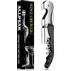 Allpeak Cavatappi Apribottiglie Cavatappi Professionale - 1PC Cavatappi Vino, Apribottiglie Vino, Sommelier, Apri Bottiglia, Accessori Vino, Apribottiglie Birra - Nero