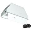 Klarstein Ventimate Cappa Incasso, 60cm Cappa Aspirante da Incasso con Controllo Touch, 390 m³/h, Efficienza Energetica A+, Motore Silenzioso, LED, Filtro Carbonio per Ricircolo, Bianco
